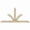 Ekena Millwork Richland Rough Sawn Timber Gable Bracket, Douglas Fir, 108"W x 54"H x 6"D x 6"F, 12/12 Pitch GBW108X54X0606RIC00RDF - alternate 1